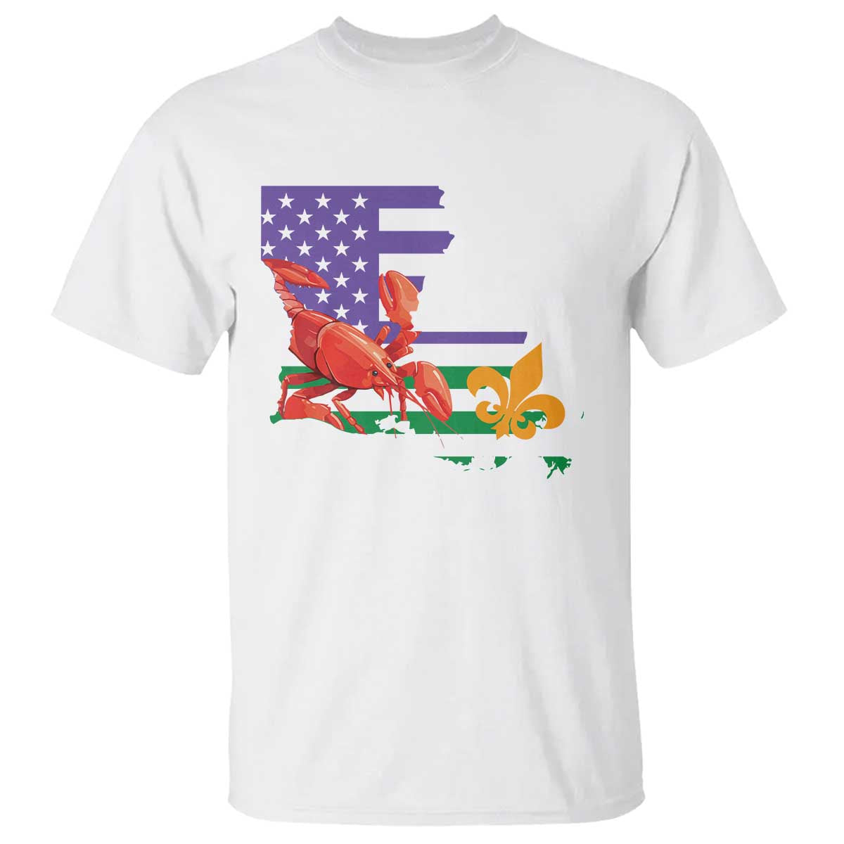 Louisiana T Shirt Louisiana New Orleans Party Custume Beads - Wonder Print Shop