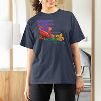 Louisiana T Shirt For Women Louisiana New Orleans Party Custume Beads - Wonder Print Shop