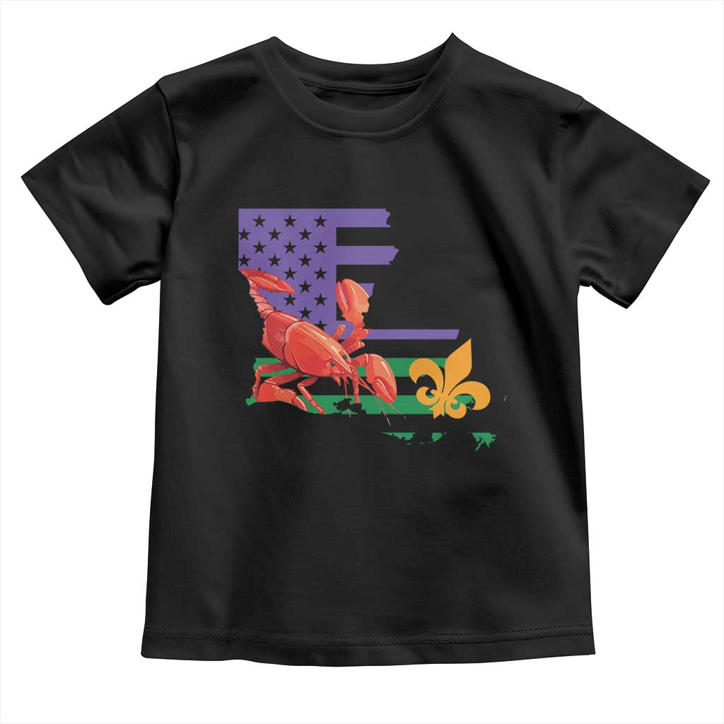 Louisiana Toddler T Shirt Louisiana New Orleans Party Custume Beads - Wonder Print Shop