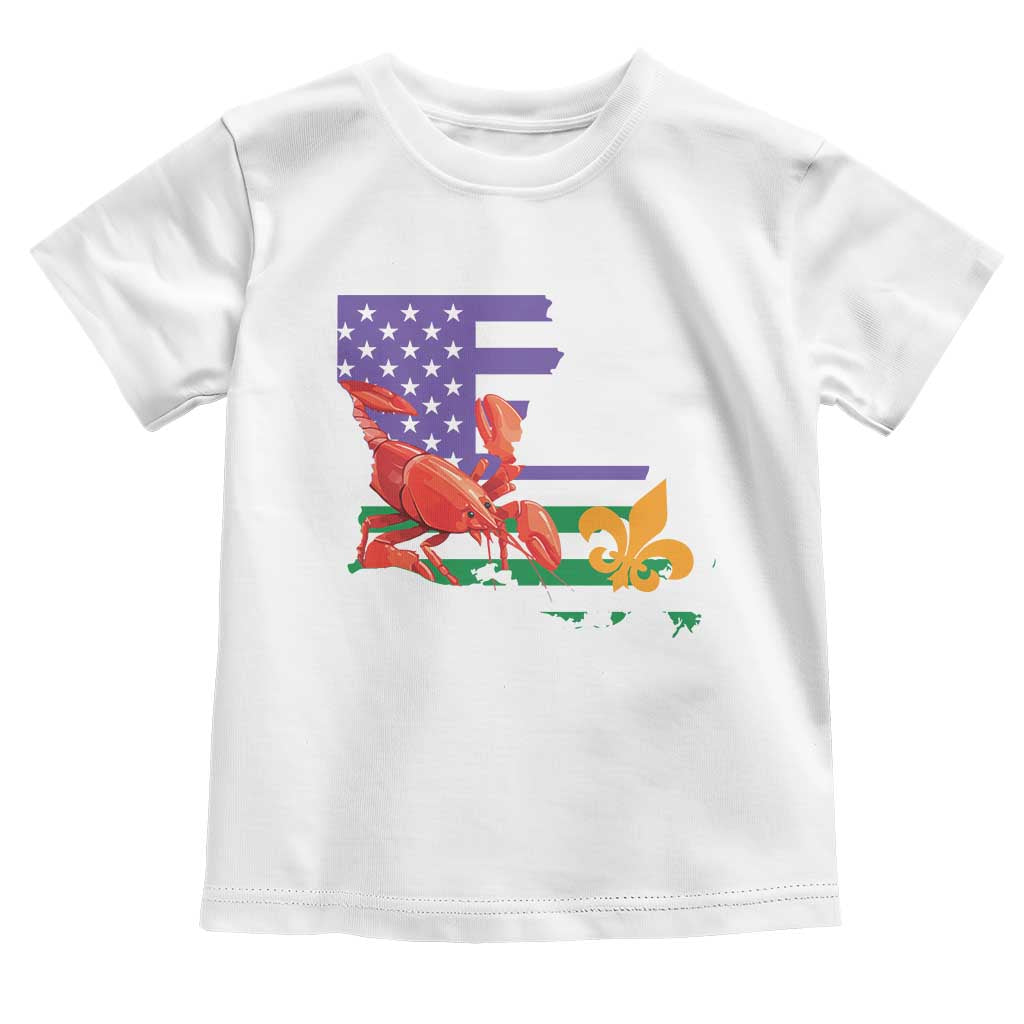 Louisiana Toddler T Shirt Louisiana New Orleans Party Custume Beads - Wonder Print Shop