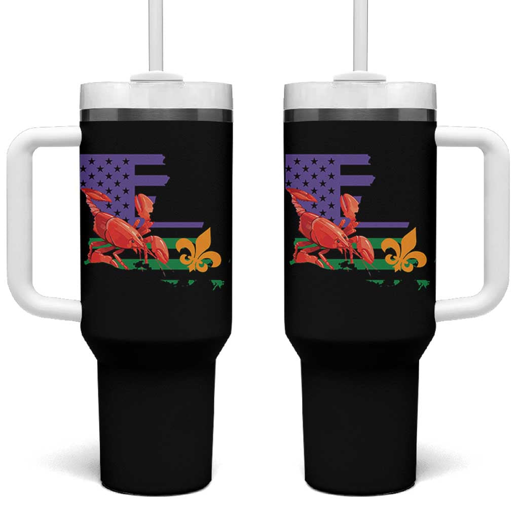 Louisiana Tumbler With Handle Louisiana New Orleans Party Custume Beads - Wonder Print Shop