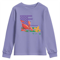 Louisiana Youth Sweatshirt Louisiana New Orleans Party Custume Beads - Wonder Print Shop