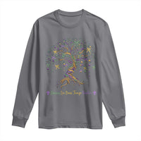 Coquette Bow Mardi Gras Bead Tree Long Sleeve Shirt Carnival New Orleans 2025