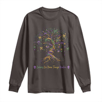 Coquette Bow Mardi Gras Bead Tree Long Sleeve Shirt Carnival New Orleans 2025