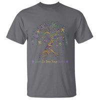 Coquette Bow Mardi Gras Bead Tree T Shirt Carnival New Orleans 2025