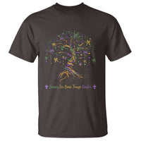 Coquette Bow Mardi Gras Bead Tree T Shirt Carnival New Orleans 2025