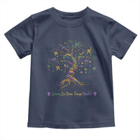 Coquette Bow Mardi Gras Bead Tree Toddler T Shirt Carnival New Orleans 2025