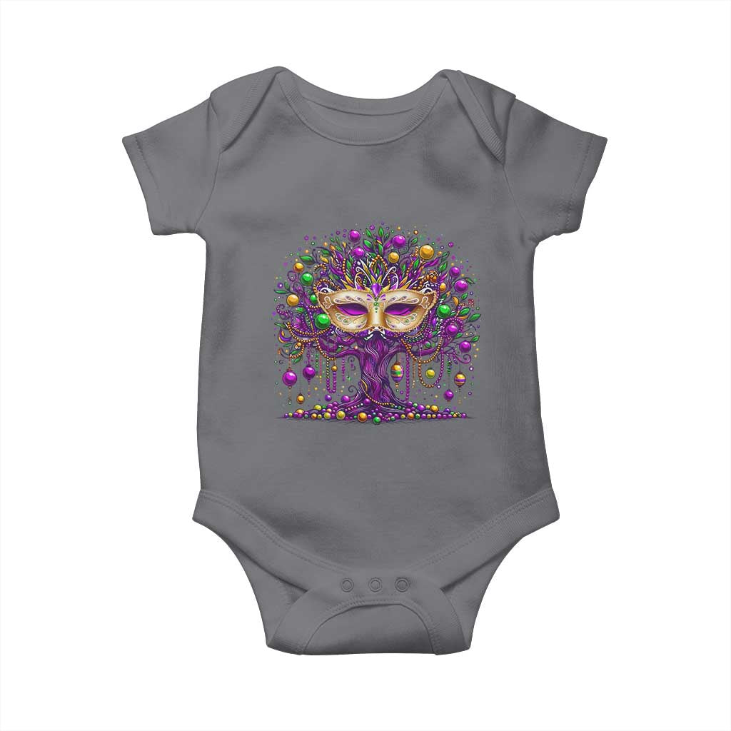 Mardi Gras Bead Tree Baby Onesie New Orleans Festival