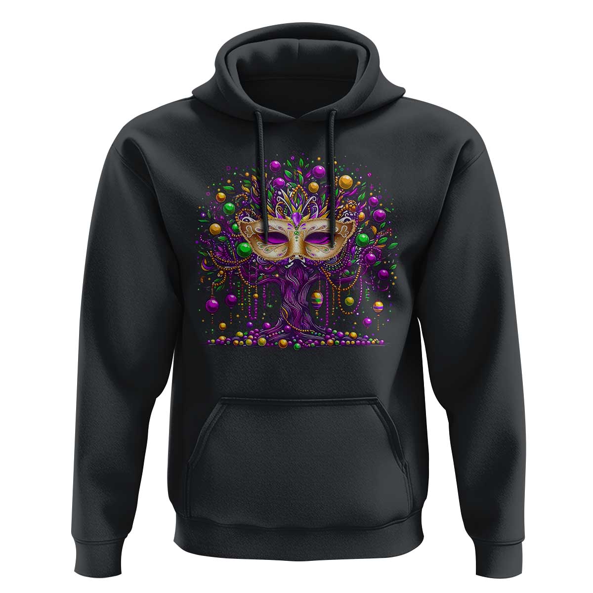 Mardi Gras Bead Tree Hoodie New Orleans Festival