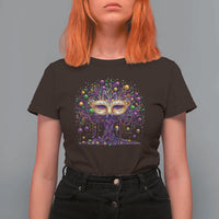 Mardi Gras Bead Tree T Shirt For Women New Orleans Festival