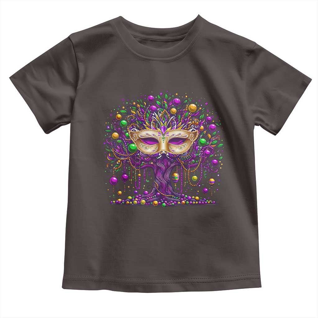 Mardi Gras Bead Tree Toddler T Shirt New Orleans Festival