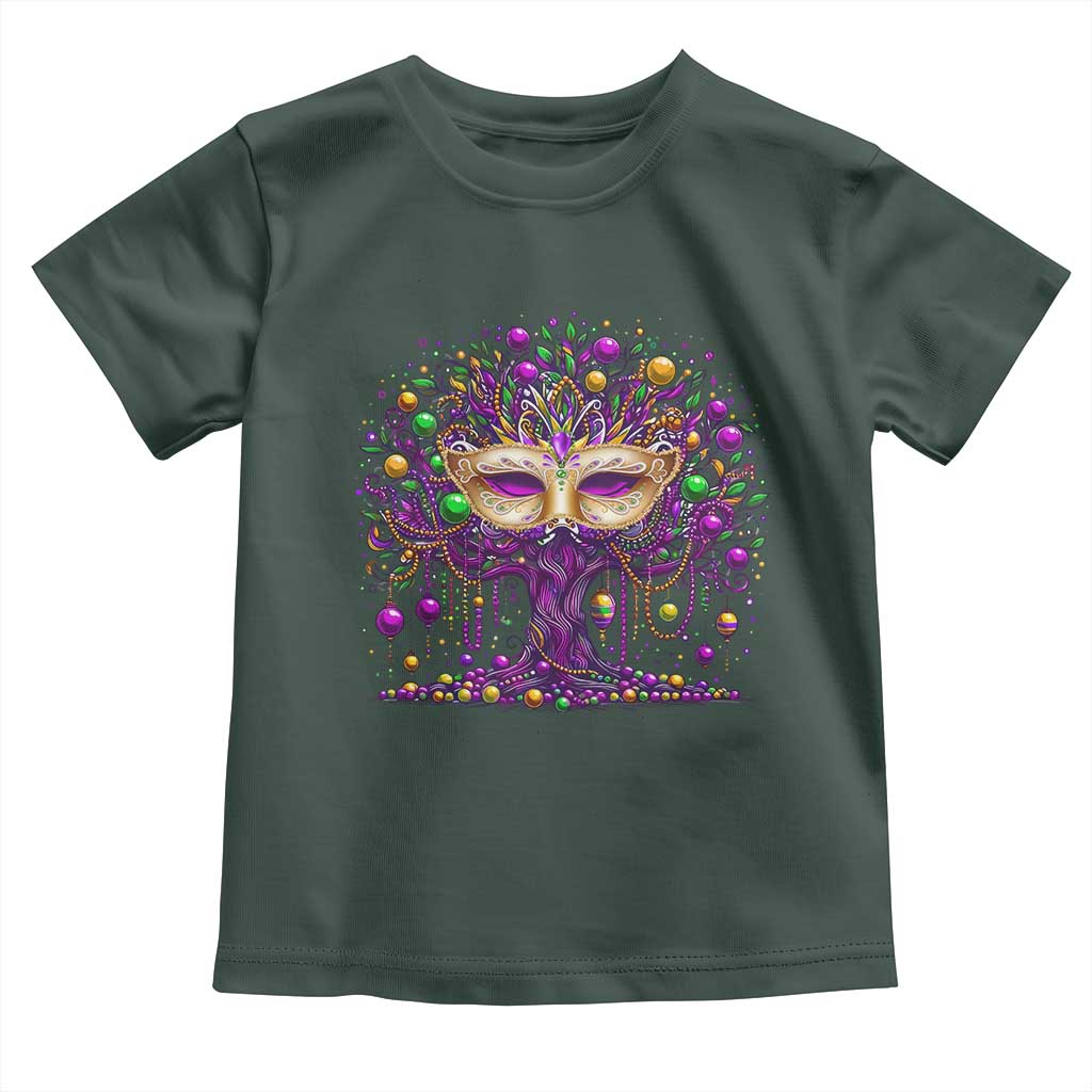 Mardi Gras Bead Tree Toddler T Shirt New Orleans Festival