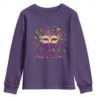 Mardi Gras Bead Tree Youth Sweatshirt New Orleans Festival