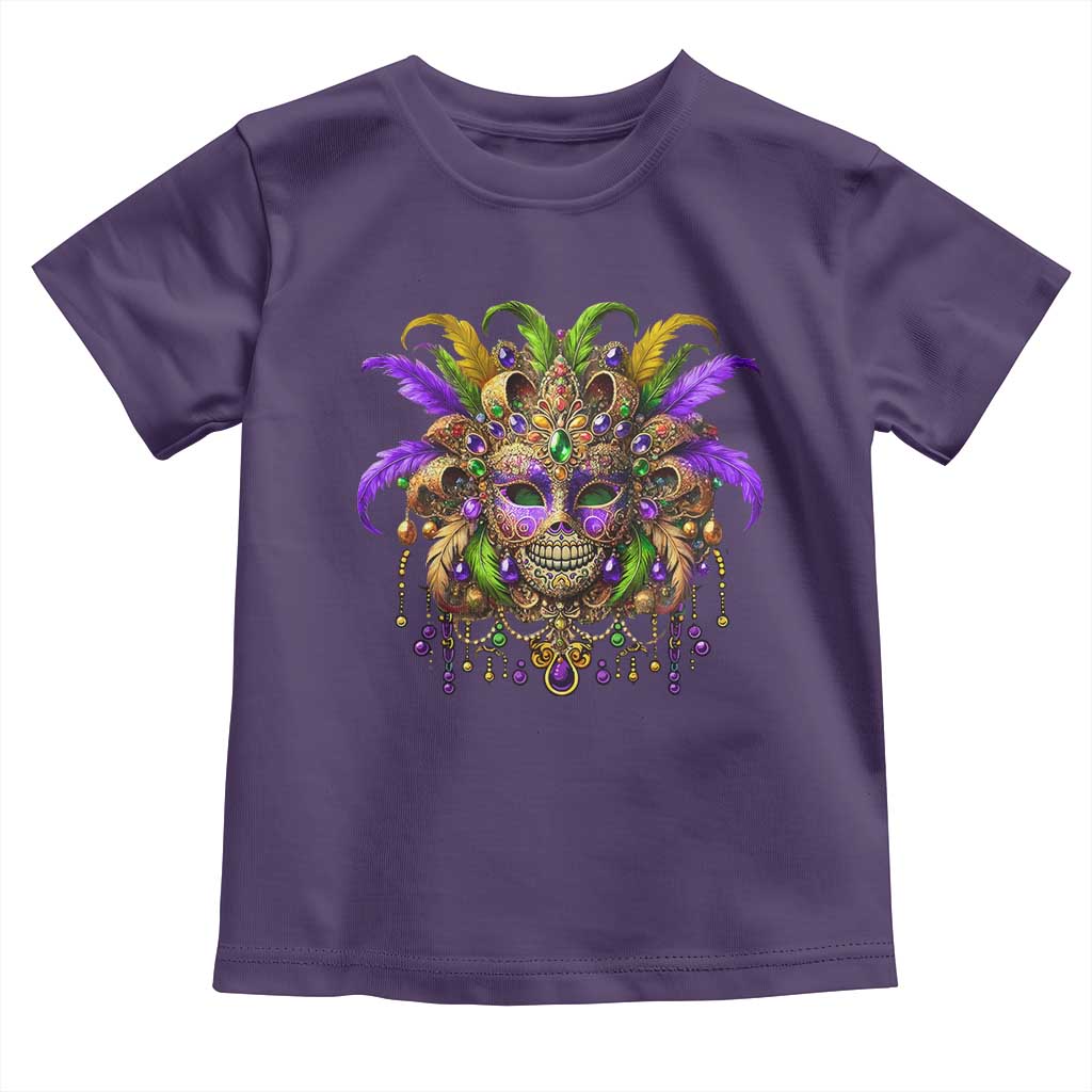 Mardi Gras Costume Sugar Skull Toddler T Shirt Carnival New Orleans Trip