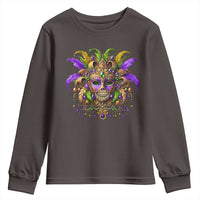 Mardi Gras Costume Sugar Skull Youth Sweatshirt Carnival New Orleans Trip