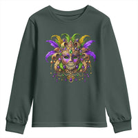 Mardi Gras Costume Sugar Skull Youth Sweatshirt Carnival New Orleans Trip