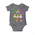 Carnival Mardi Gras Baby Onesie Leopard Gnomes New Orleans Trip