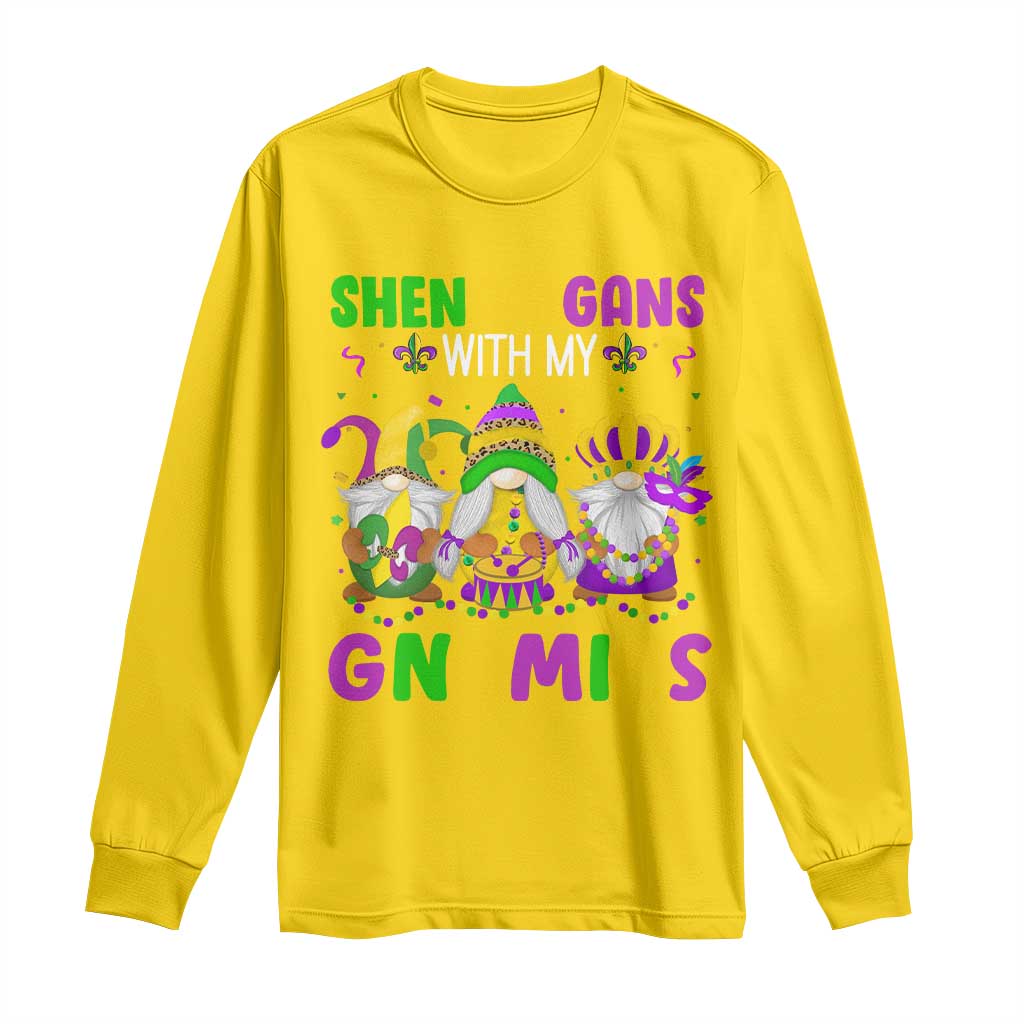 Carnival Mardi Gras Long Sleeve Shirt Leopard Gnomes New Orleans Trip