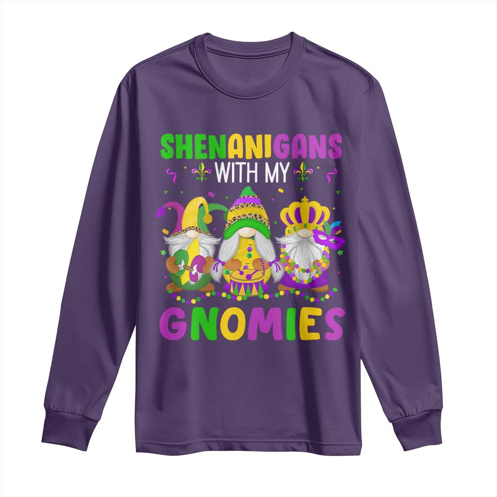 Carnival Mardi Gras Long Sleeve Shirt Leopard Gnomes New Orleans Trip