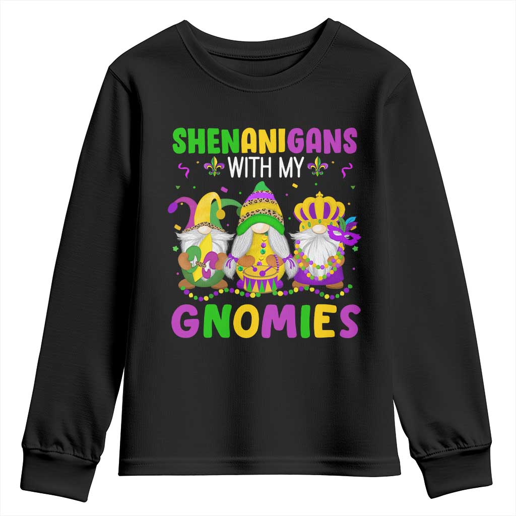 Carnival Mardi Gras Youth Sweatshirt Leopard Gnomes New Orleans Trip