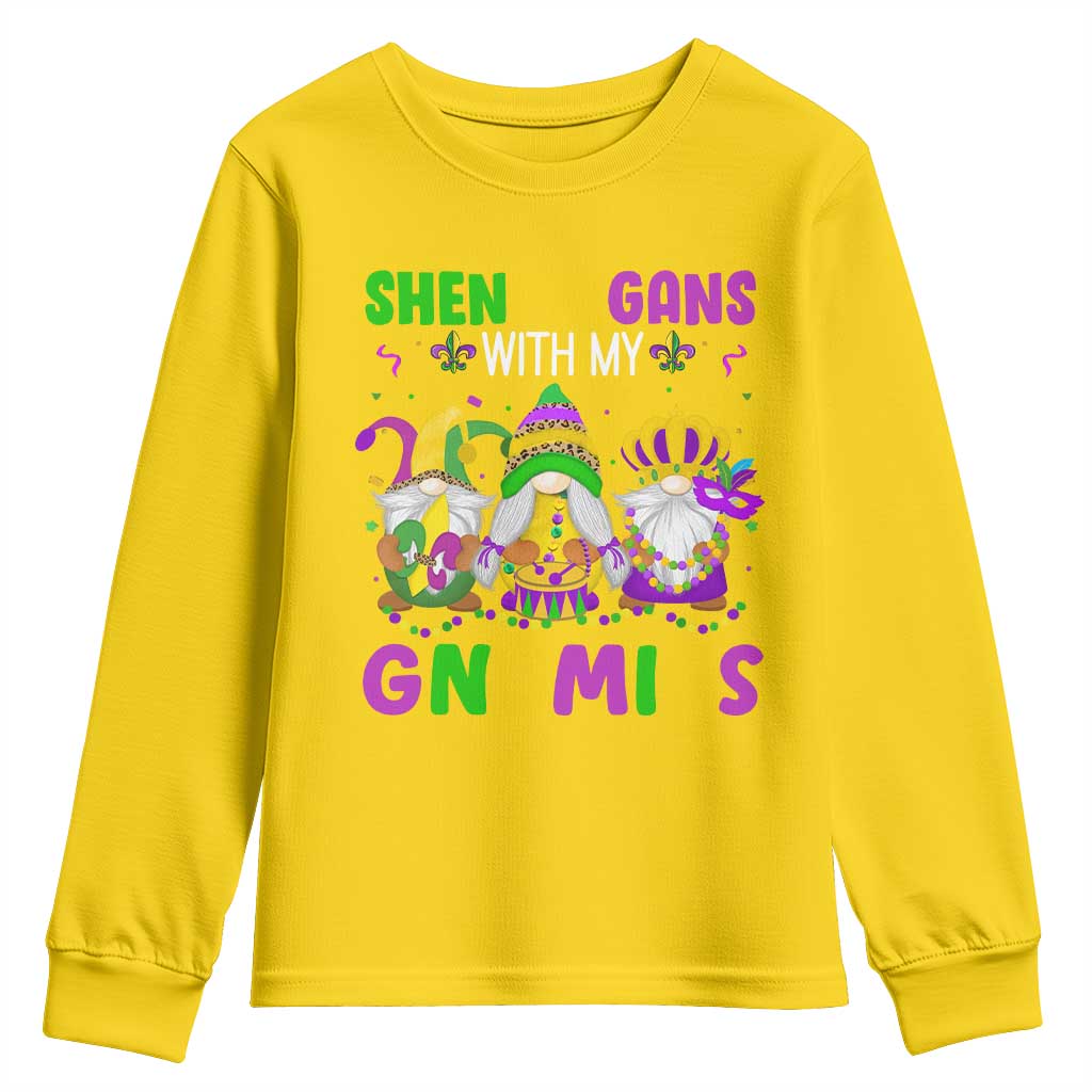 Carnival Mardi Gras Youth Sweatshirt Leopard Gnomes New Orleans Trip