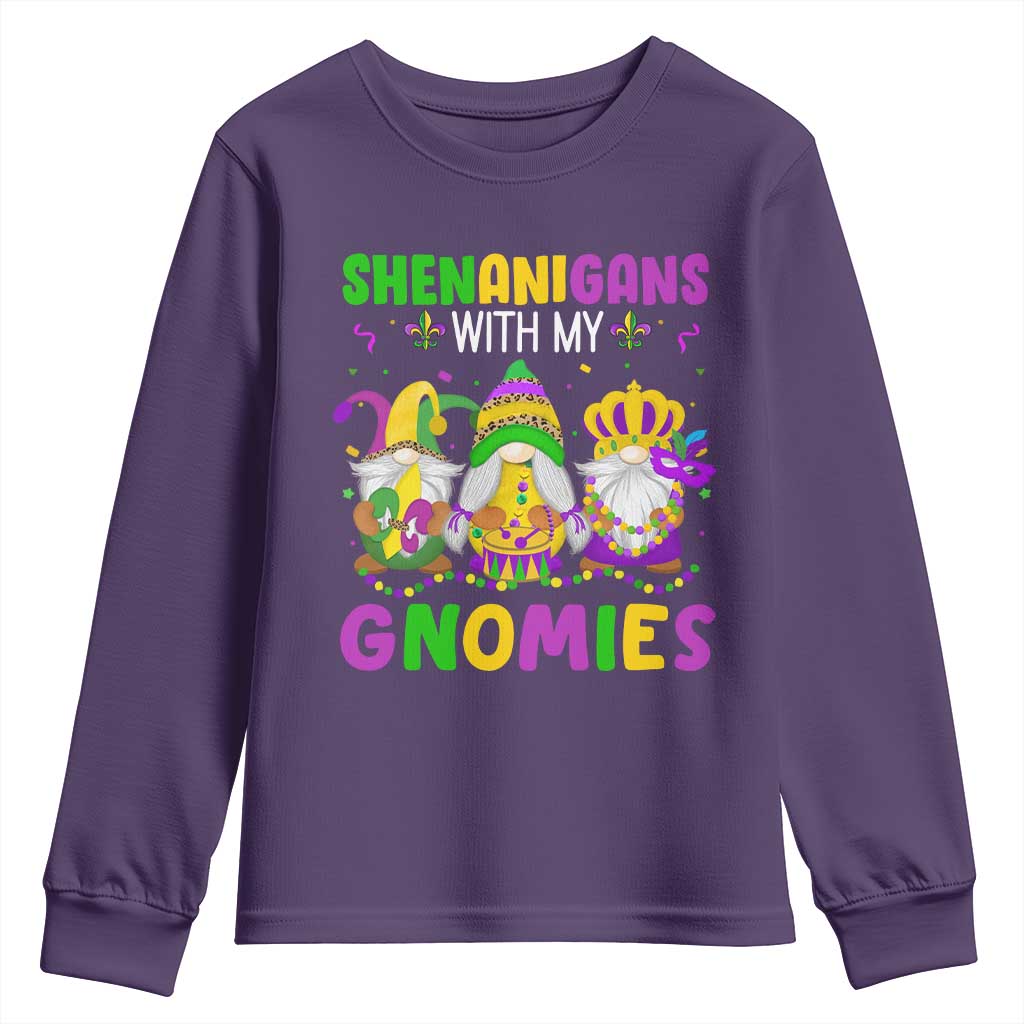 Carnival Mardi Gras Youth Sweatshirt Leopard Gnomes New Orleans Trip