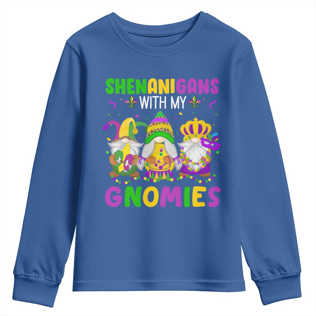 Carnival Mardi Gras Youth Sweatshirt Leopard Gnomes New Orleans Trip