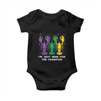 Carnival Mardi Gras Baby Onesie I'm Just Here For The Crawfish