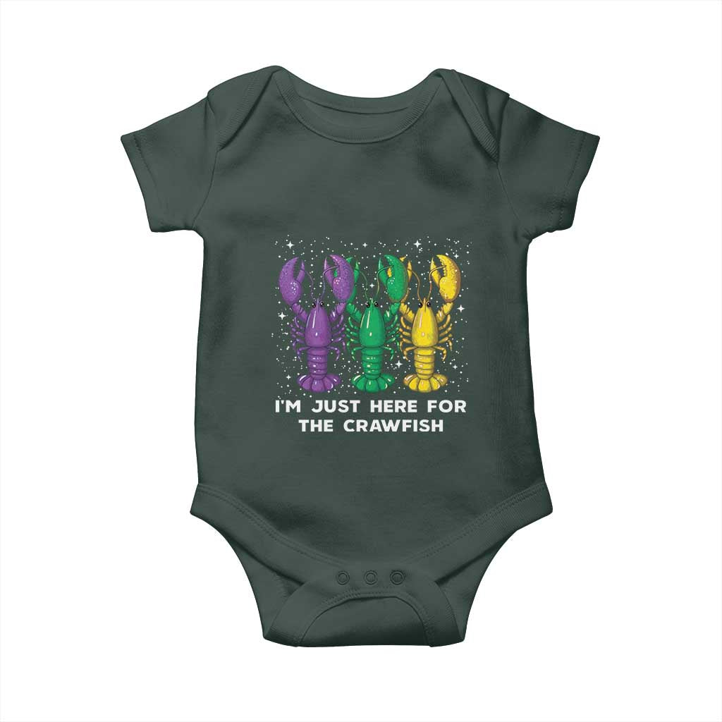 Carnival Mardi Gras Baby Onesie I'm Just Here For The Crawfish