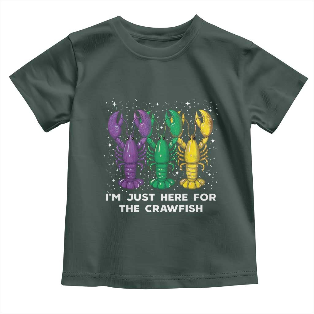 Carnival Mardi Gras Toddler T Shirt I'm Just Here For The Crawfish