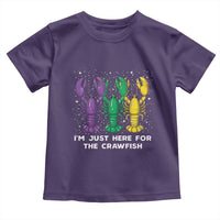 Carnival Mardi Gras Toddler T Shirt I'm Just Here For The Crawfish
