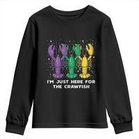 Carnival Mardi Gras Youth Sweatshirt I'm Just Here For The Crawfish