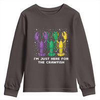 Carnival Mardi Gras Youth Sweatshirt I'm Just Here For The Crawfish