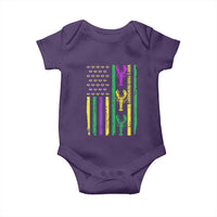 Funny Mardi Gras Crawfish Baby Onesie Whos Your Crawdaddy USA American Flag Carnival