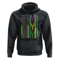 Funny Mardi Gras Crawfish Hoodie Whos Your Crawdaddy USA American Flag Carnival