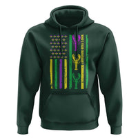 Funny Mardi Gras Crawfish Hoodie Whos Your Crawdaddy USA American Flag Carnival