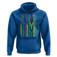 Funny Mardi Gras Crawfish Hoodie Whos Your Crawdaddy USA American Flag Carnival