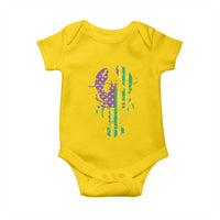 Carnival Mardi Gras USA American Flag Crawfish Baby Onesie