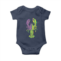 Carnival Mardi Gras USA American Flag Crawfish Baby Onesie