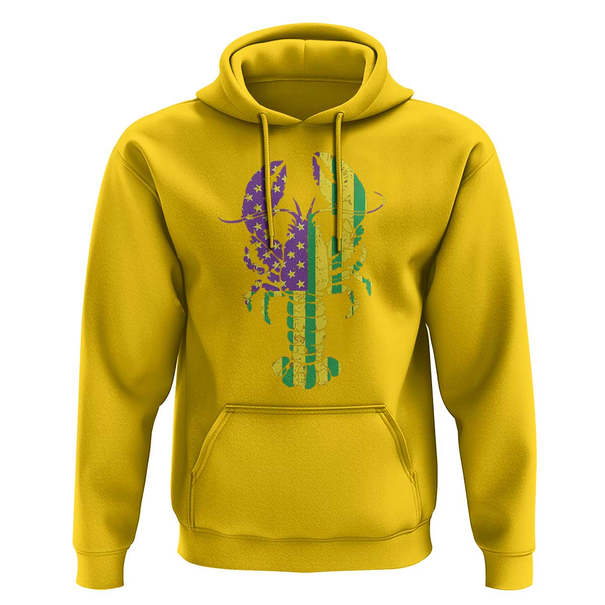 Carnival Mardi Gras USA American Flag Crawfish Hoodie