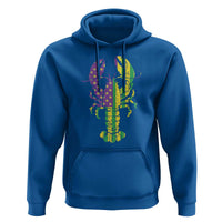 Carnival Mardi Gras USA American Flag Crawfish Hoodie