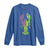 Carnival Mardi Gras USA American Flag Crawfish Long Sleeve Shirt