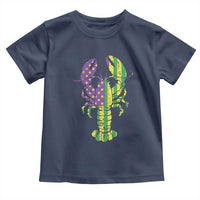 Carnival Mardi Gras USA American Flag Crawfish Toddler T Shirt