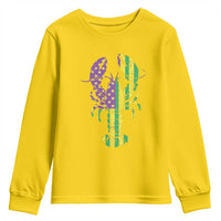 Carnival Mardi Gras USA American Flag Crawfish Youth Sweatshirt
