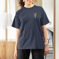 Carnival Mardi Gras USA American Flag Crawfish Pocket T Shirt For Women