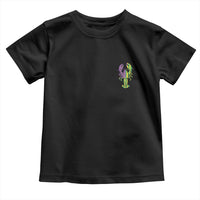 Carnival Mardi Gras USA American Flag Crawfish Pocket Toddler T Shirt
