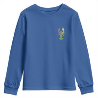 Carnival Mardi Gras USA American Flag Crawfish Pocket Youth Sweatshirt