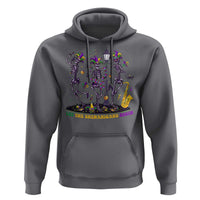 Funny Mardi Gras Hoodie Dancing Skeleton Let The Shenanigans Begin