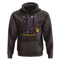 Funny Mardi Gras Hoodie Dancing Skeleton Let The Shenanigans Begin