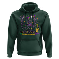 Funny Mardi Gras Hoodie Dancing Skeleton Let The Shenanigans Begin